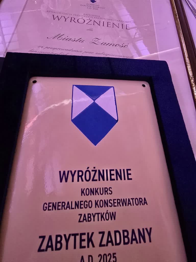 Zamojski zabytek doceniony w ministerialnym konkursie 2 557671546_31564247709856914_3979759941921419222_n.jpg