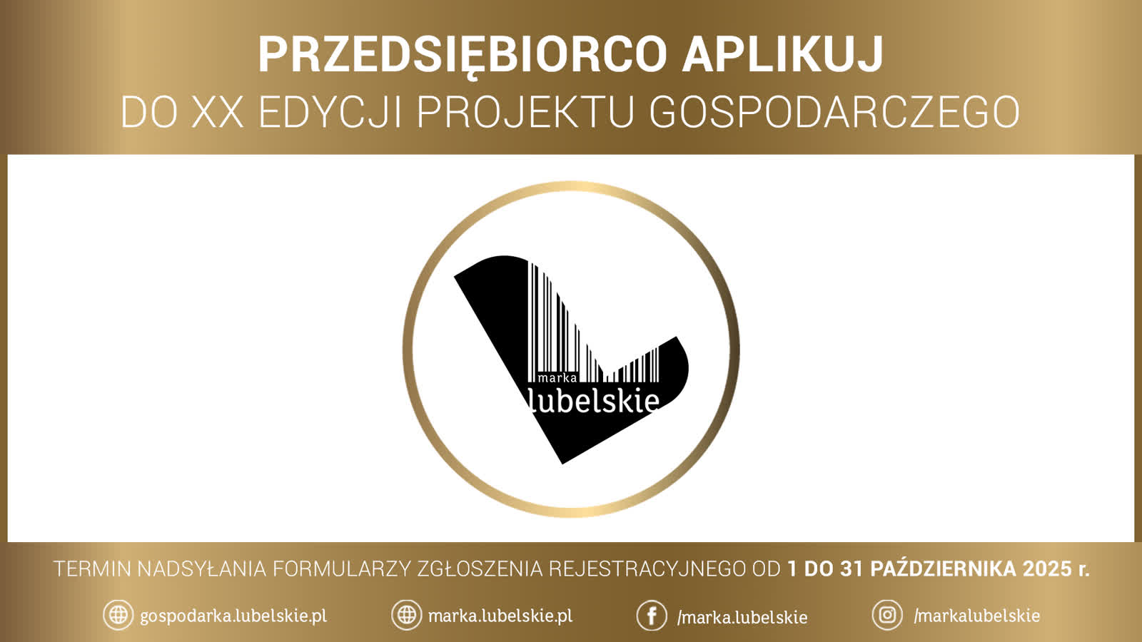 Lubelskie firmy z szansą na prestiżowe wyróżnienie. Marka Lubelskie po raz 20. 2 logo przedsiębiorco aplikuj1920x1080.png