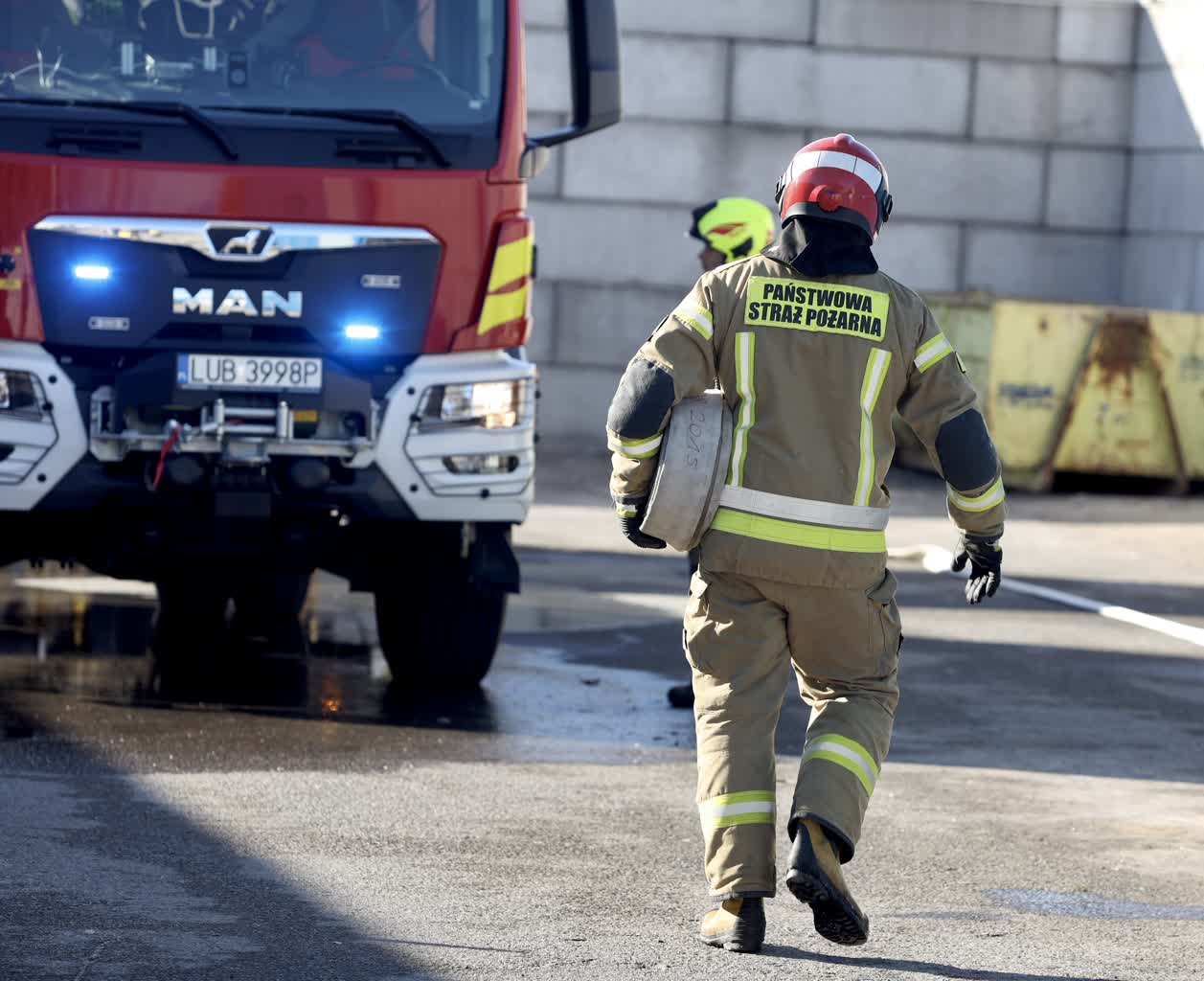 Wybuch w lubelskiej firmie. Jedna osoba trafiła do szpitala