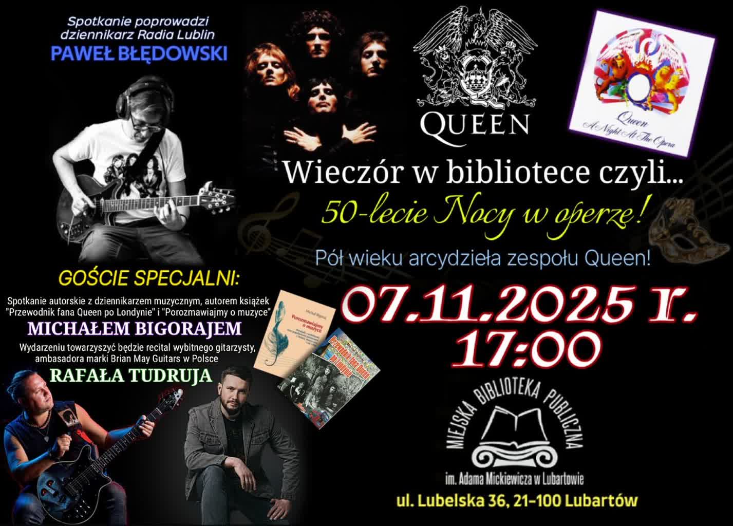 Wydział Muzyki: Królowa w bibliotece w Lubartowie