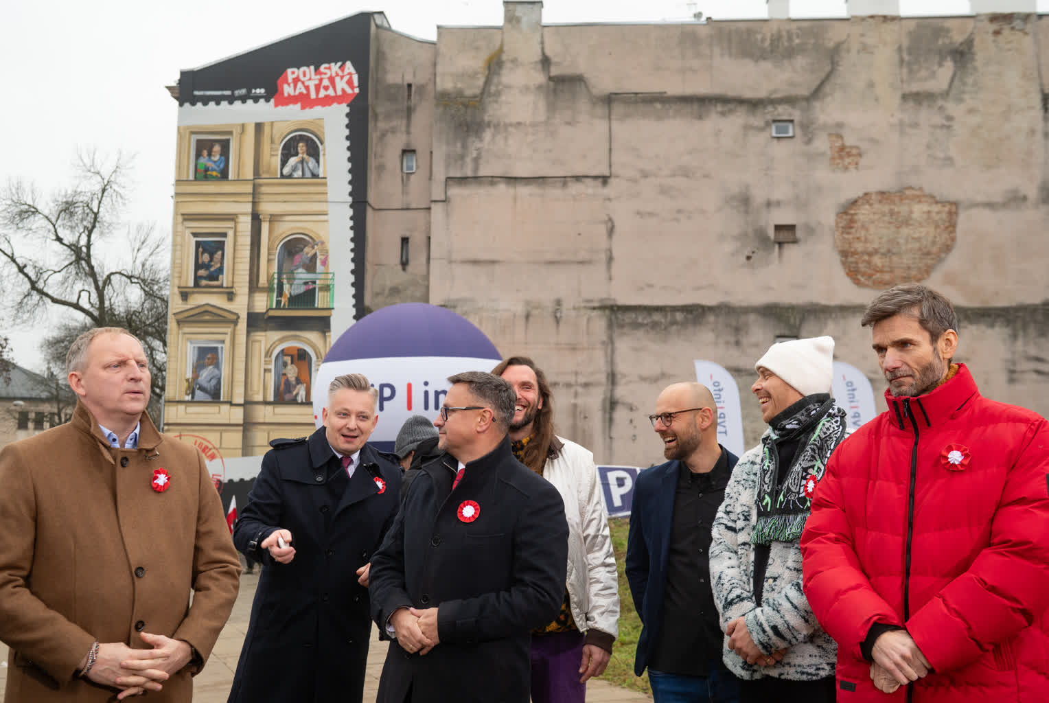 „Polska na Tak”. Wyjątkowy mural odsłonięty w Lublinie [ZDJĘCIA]