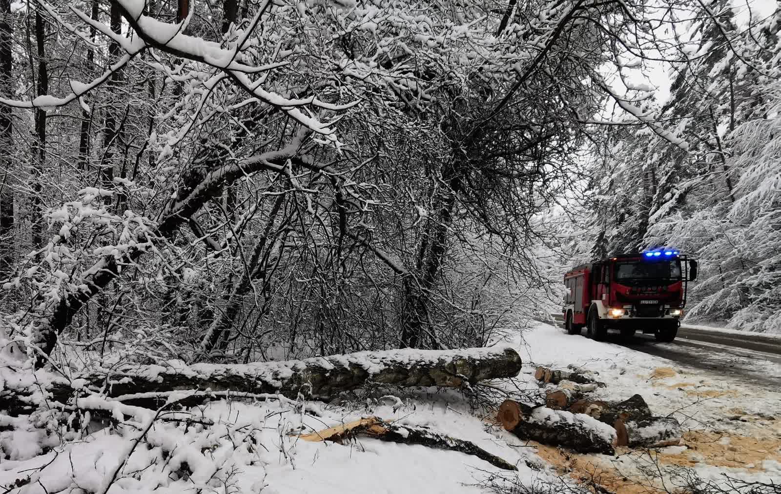 Atak zimy w Lubelskiem. Ponad 100 interwencji strażacy [ZDJĘCIA, AKTUALIZACJA]