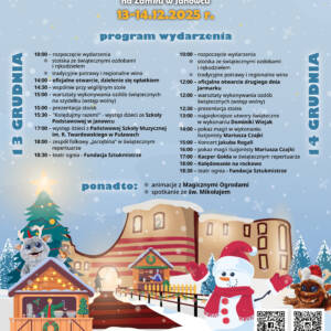 4. Jarmark Bozonarodzeniowy na Zamku w Janowcu Program 1