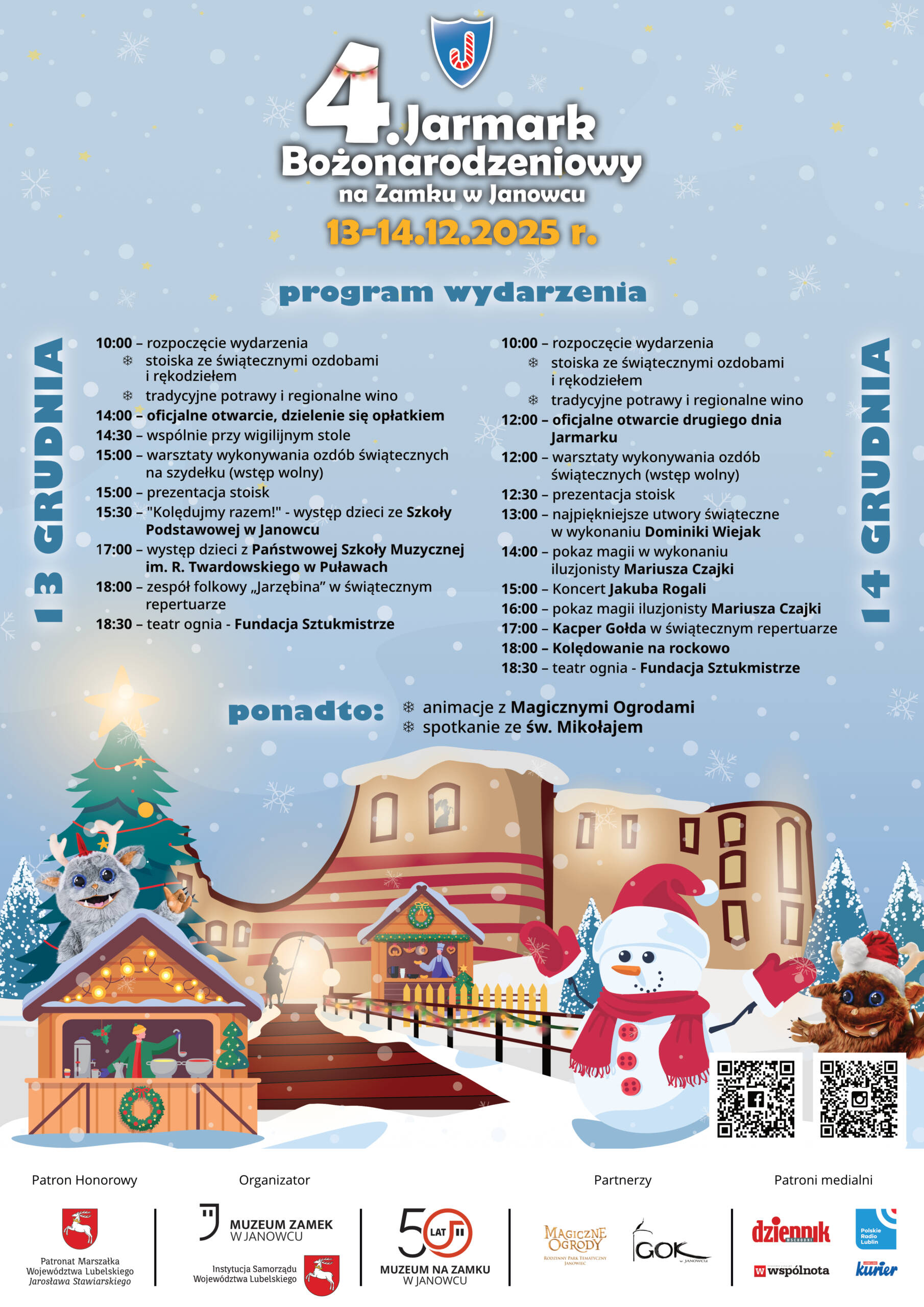 4. Bożonarodzeniowy Jarmark na Zamku w Janowcu 7 4. Jarmark Bozonarodzeniowy na Zamku w Janowcu Program 1 scaled