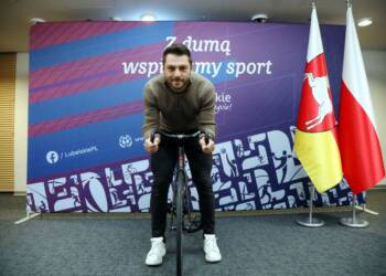 2024.09.30 . LUBLIN . SPOTKANIE Z KOLARZEM MATEUSZ RYDYK . FOT. PIOTR MICHALSKI