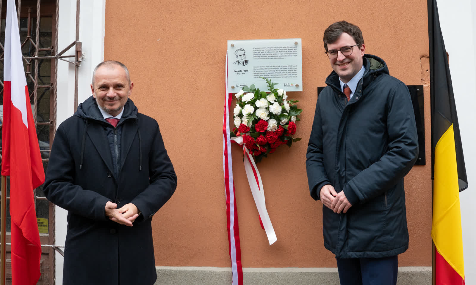 Odsłonięcie tablicy poświęconej Leopoldowi Flamowi