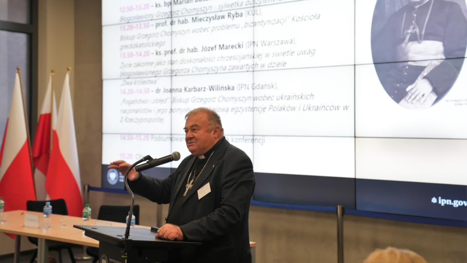 „Jest wzorem pojednania”. O biskupie Grzegorzu Chomyszynie w lubelskim IPN [ZDJĘCIA]