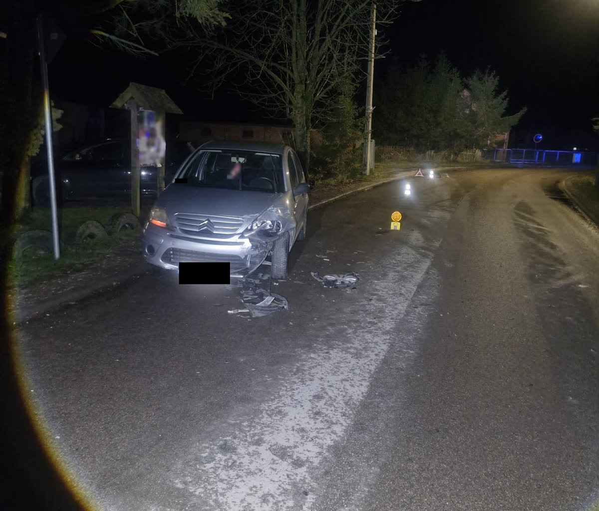 Blisko 4 promile alkoholu u kierowcy, który spowodował kolizję w powiecie ryckim