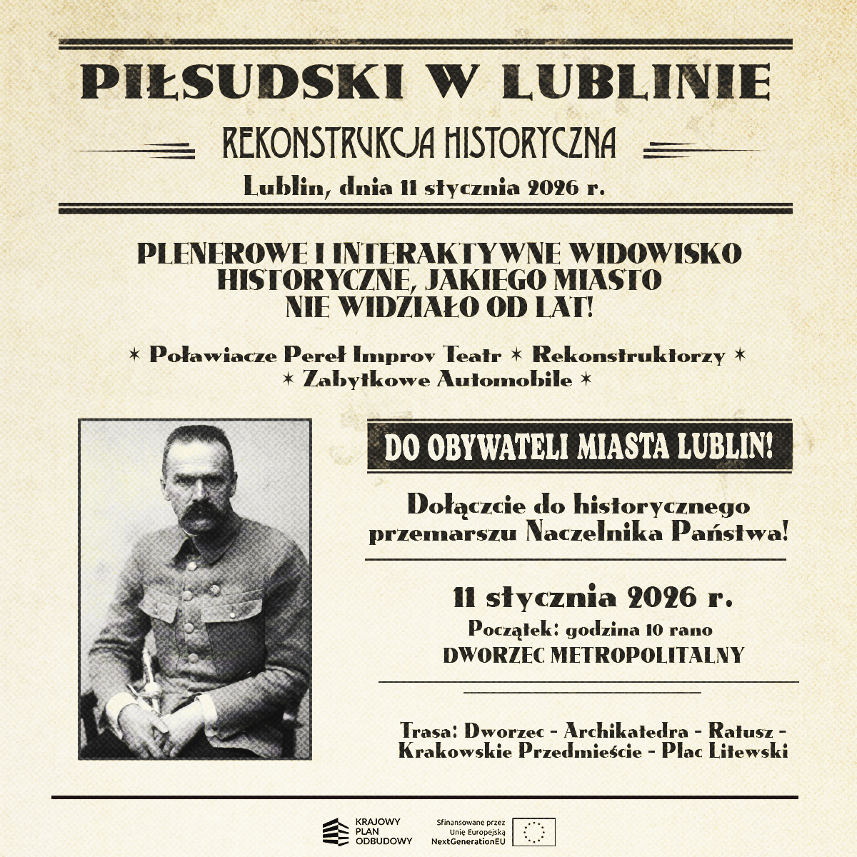 PIŁSUDSKI W LUBLINIE. REKONSTRUKCJA HISTORYCZNA 7 1200x1200 1