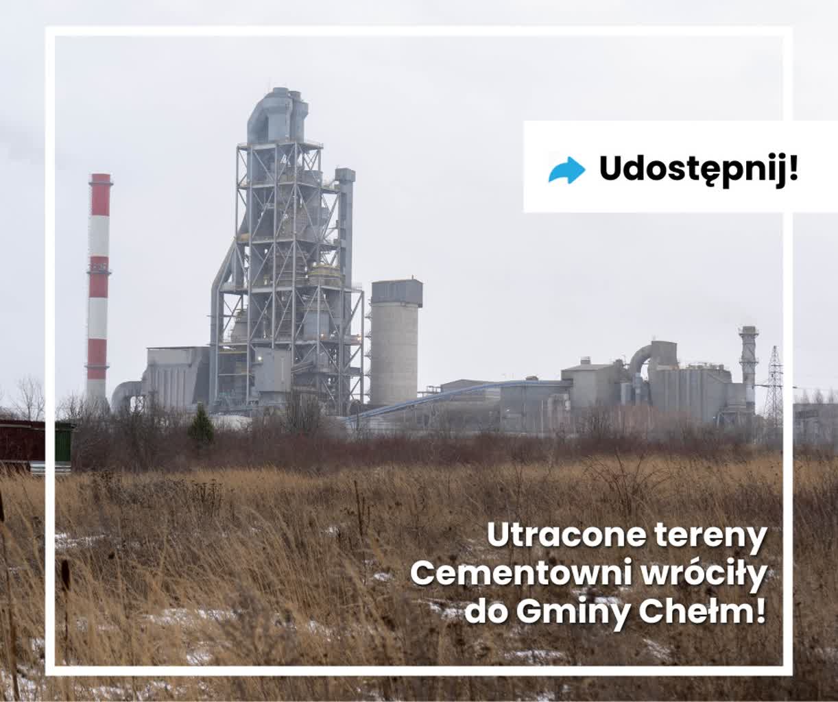 Tereny cementowni wracają do Gminy Chełm