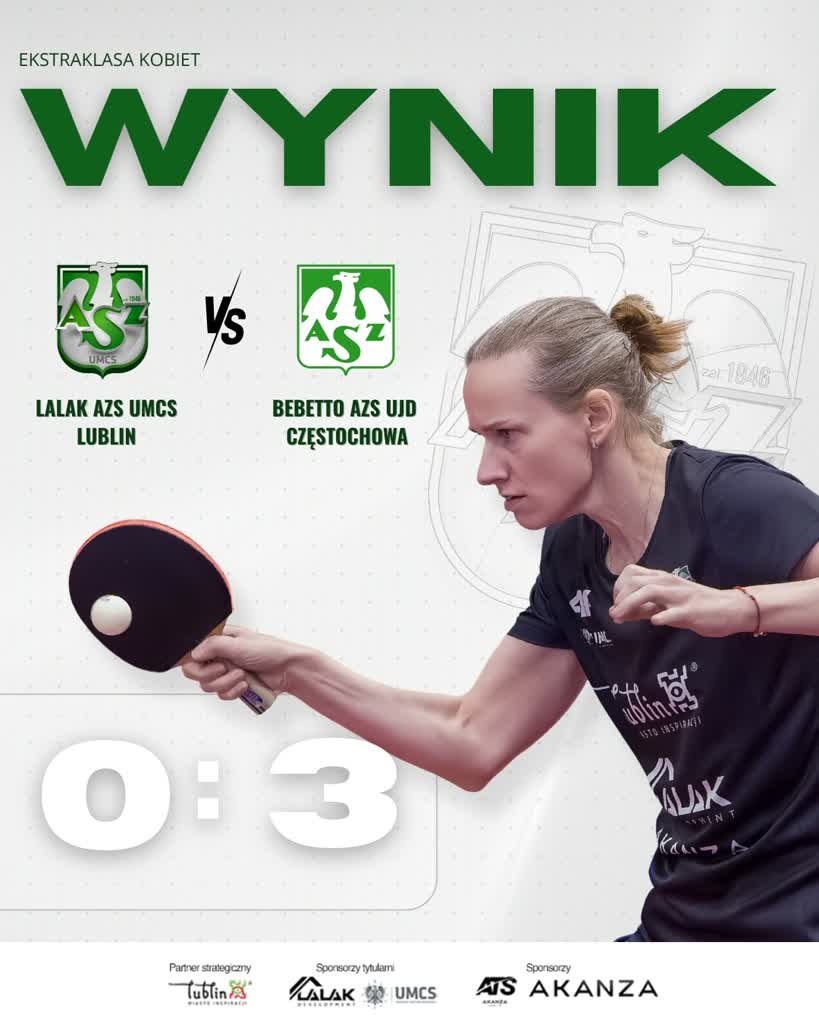 Wicelider za mocny. Lalak AZS UMCS Lublin bez punktów w Częstochowie