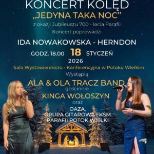 Koncert "Jedyna taka noc" 124 Green and White Illustrated Christmas Dinner Party Invitation 6