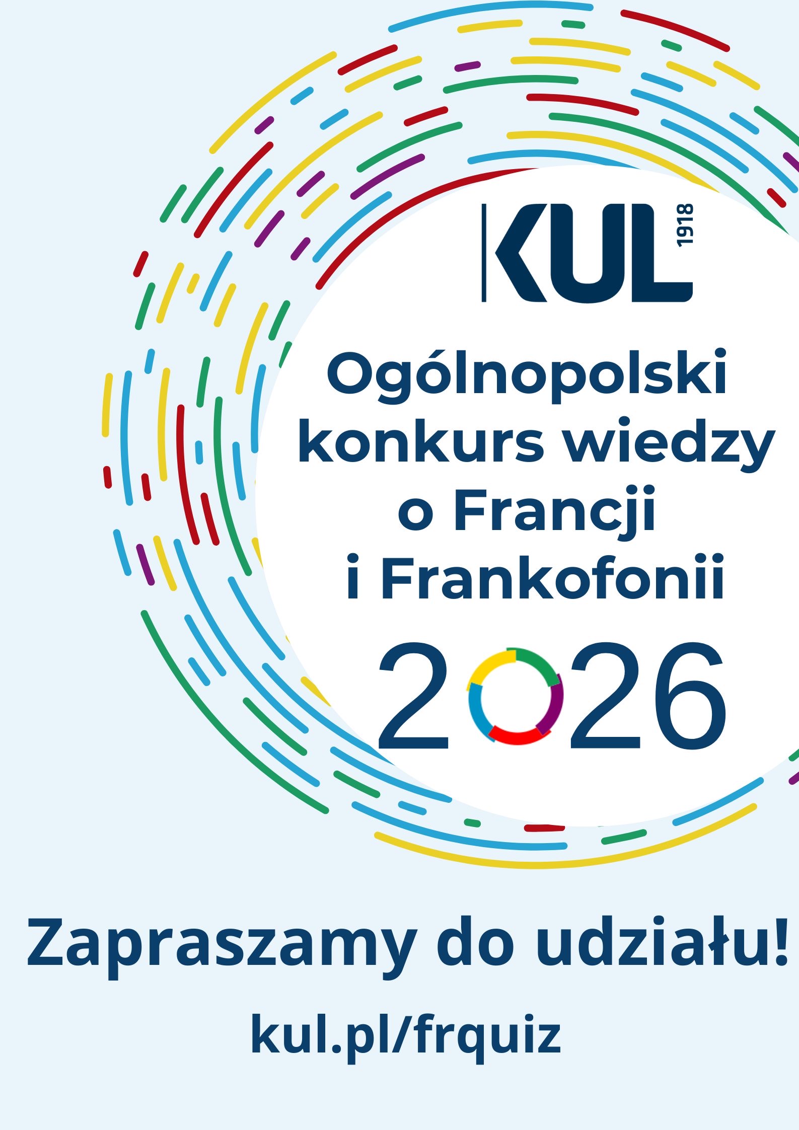 KUL Ogolnopolski konkurs wiedzy o Francji i Frankofonii 2026