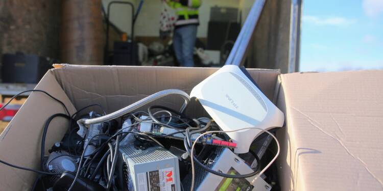 Elektrośmieci w centrum uwagi. Czy Biała Podlaska pozostanie z tytułem Stolicy Recyklingu? 1 2022.01.29. LUBLIN . ZBIORKA ELEKTROSMIECI . FOT. PIOTR MICHALSKI