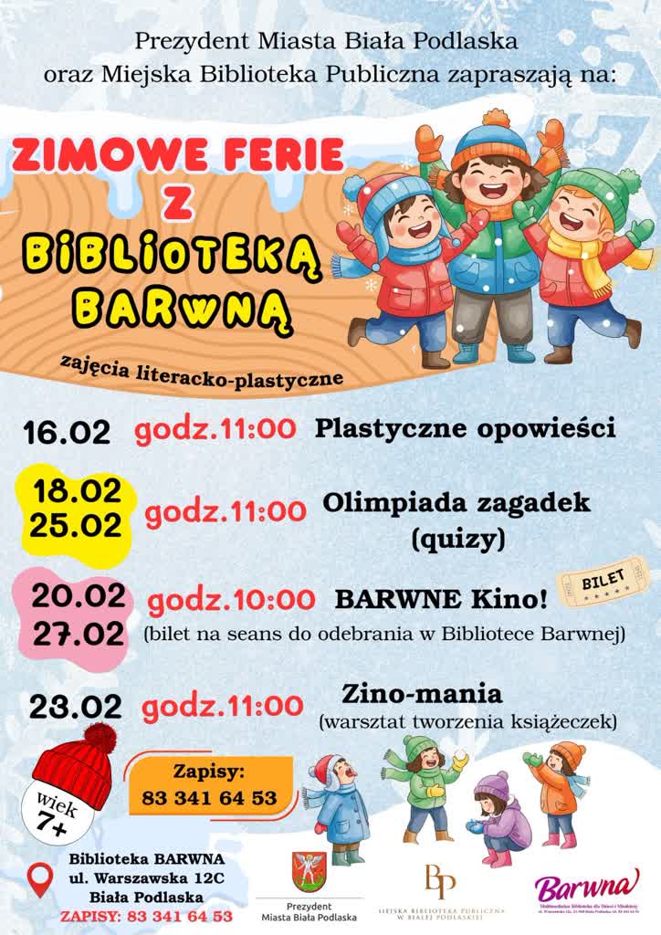 Ferie z książką w głównej roli. Bialska biblioteka z ofertą dla całej rodziny 2 Barwna-1770710005.jpg