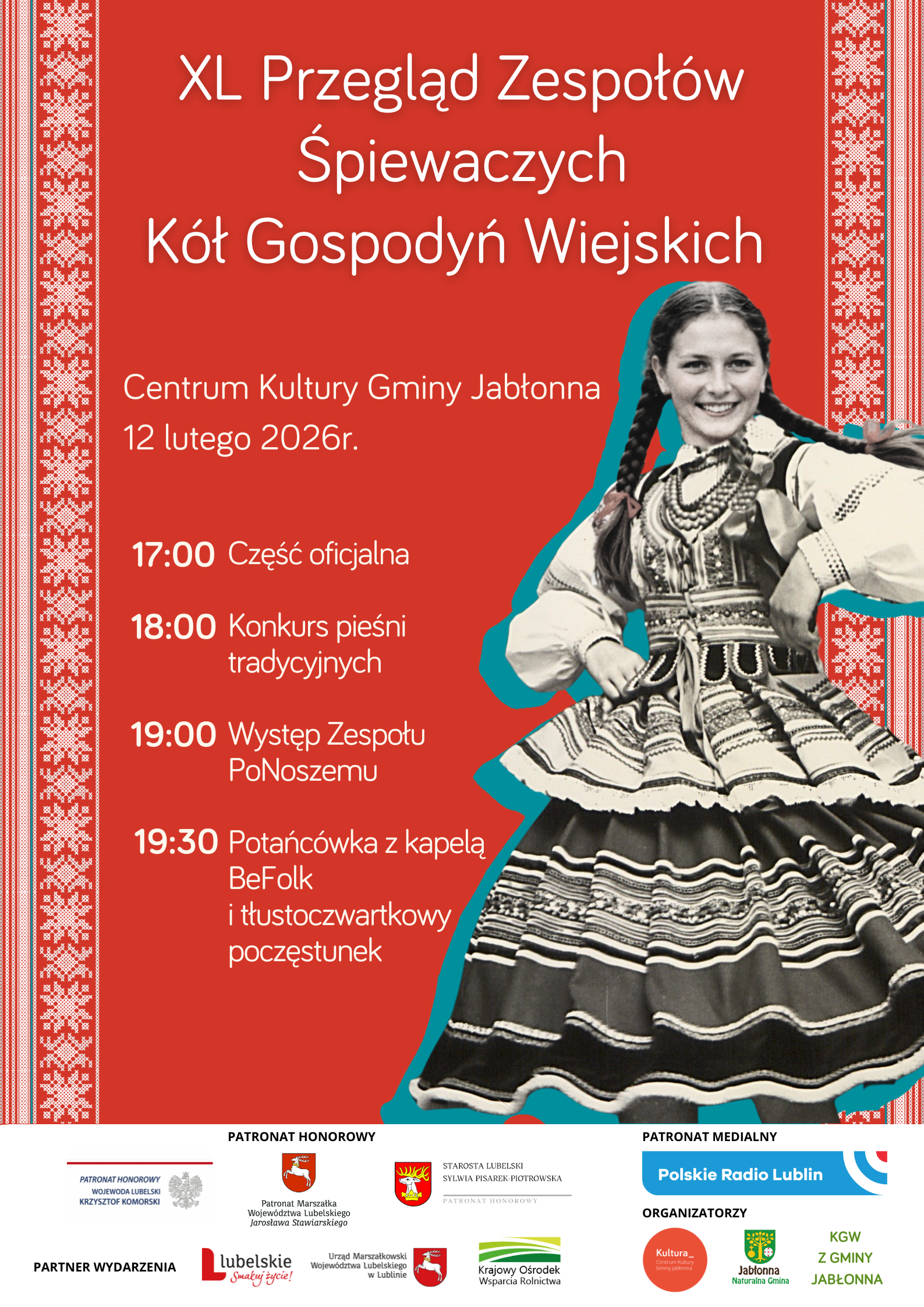 PLAKAT XL Przeglad Zespolow Spiewaczych Kol Gospodyn Wiejskich