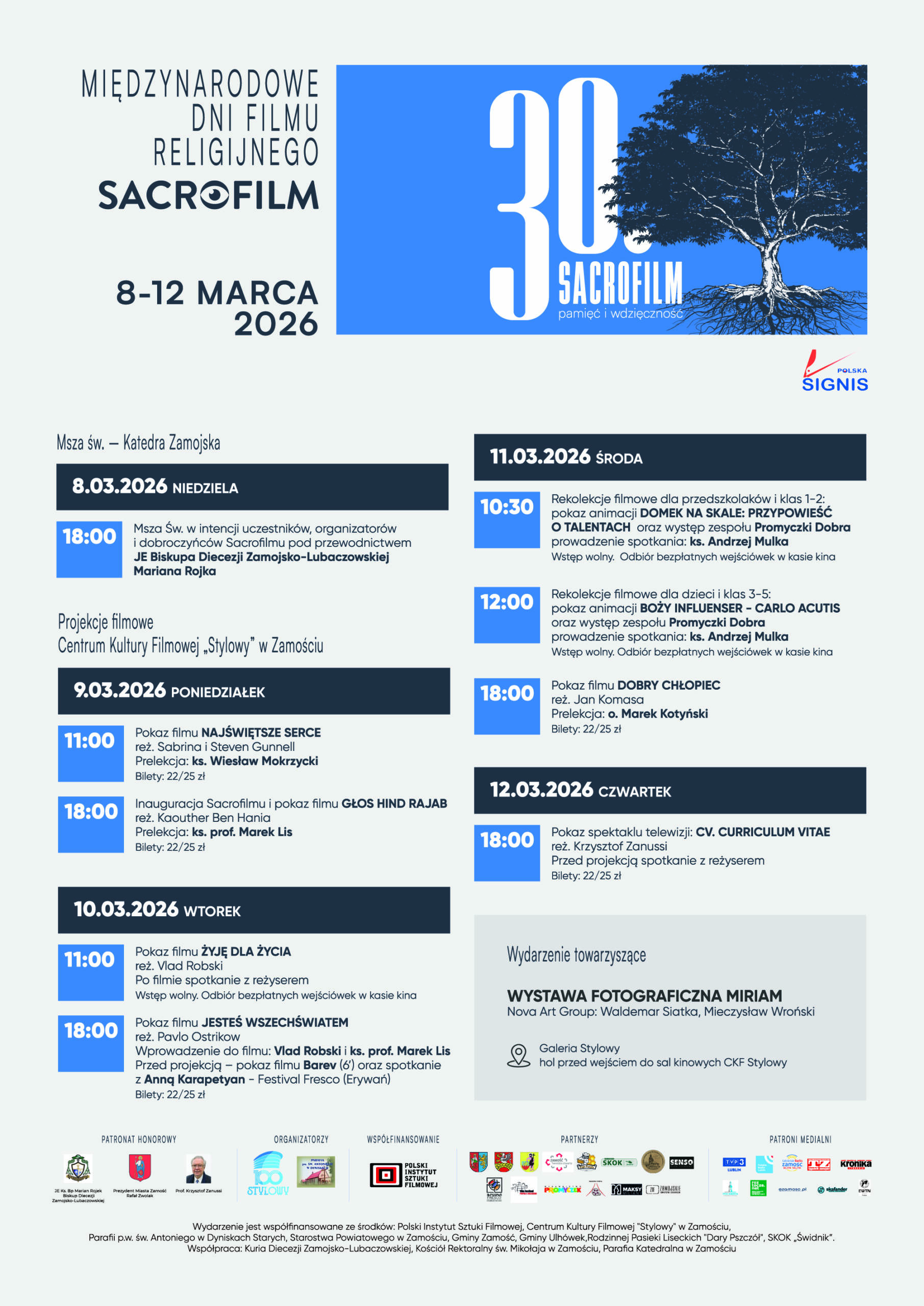 30. Międzynarodowe Dni Filmu Religijnego SACROFILM 7 plakat2 scaled