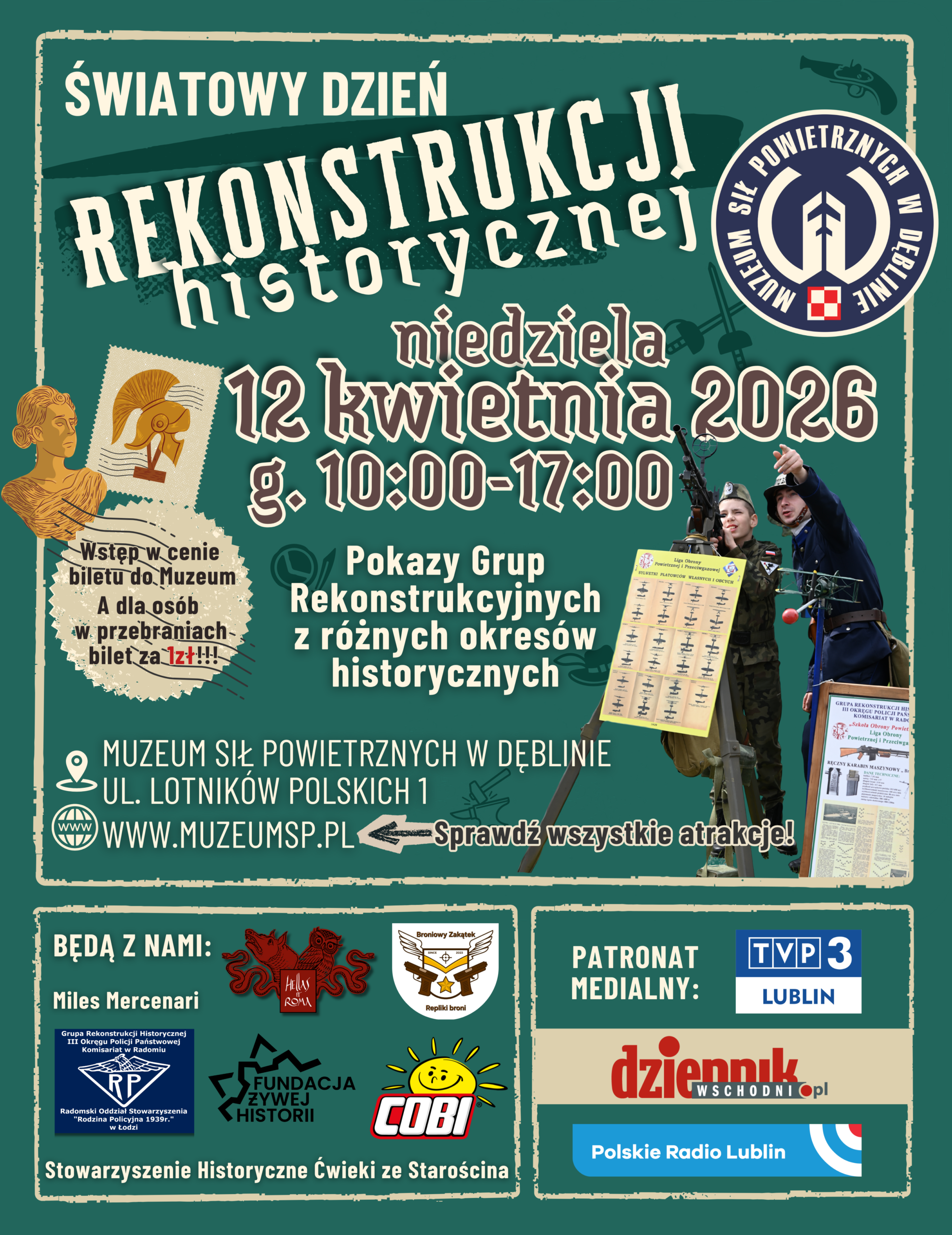 IV Światowy Dzień Rekonstrukcji Historycznej w Muzeum Sił Powietrznych w Dęblinie 7 Plakat REKO26 on line 1 scaled