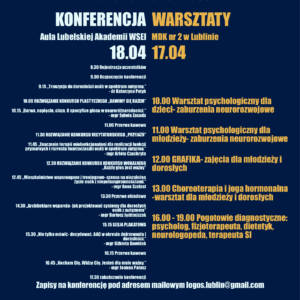 II Konferencja Barwy Neuroróżnorodności 220 plakat konferencja