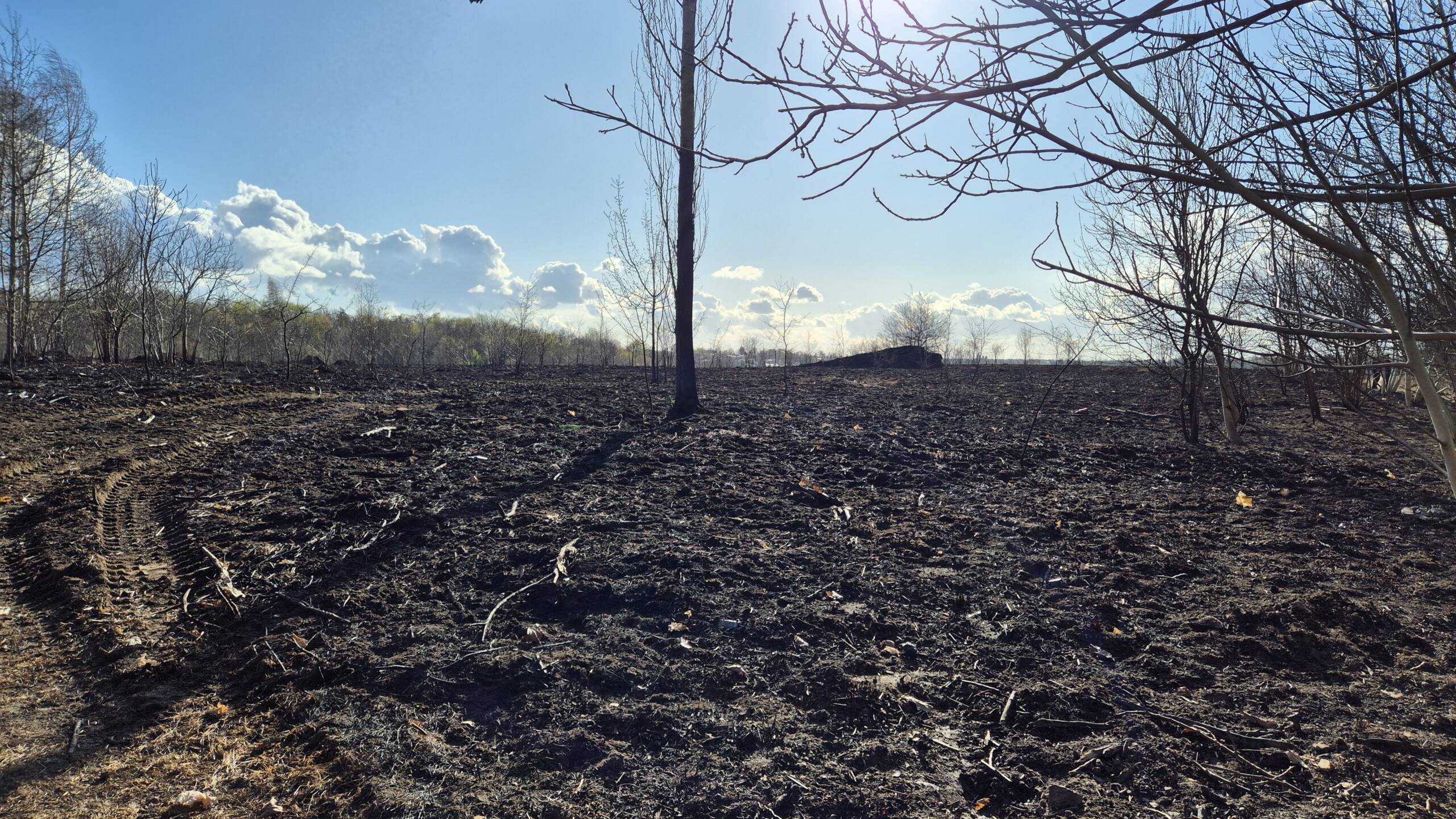 Górki Czechowskie po pożarze