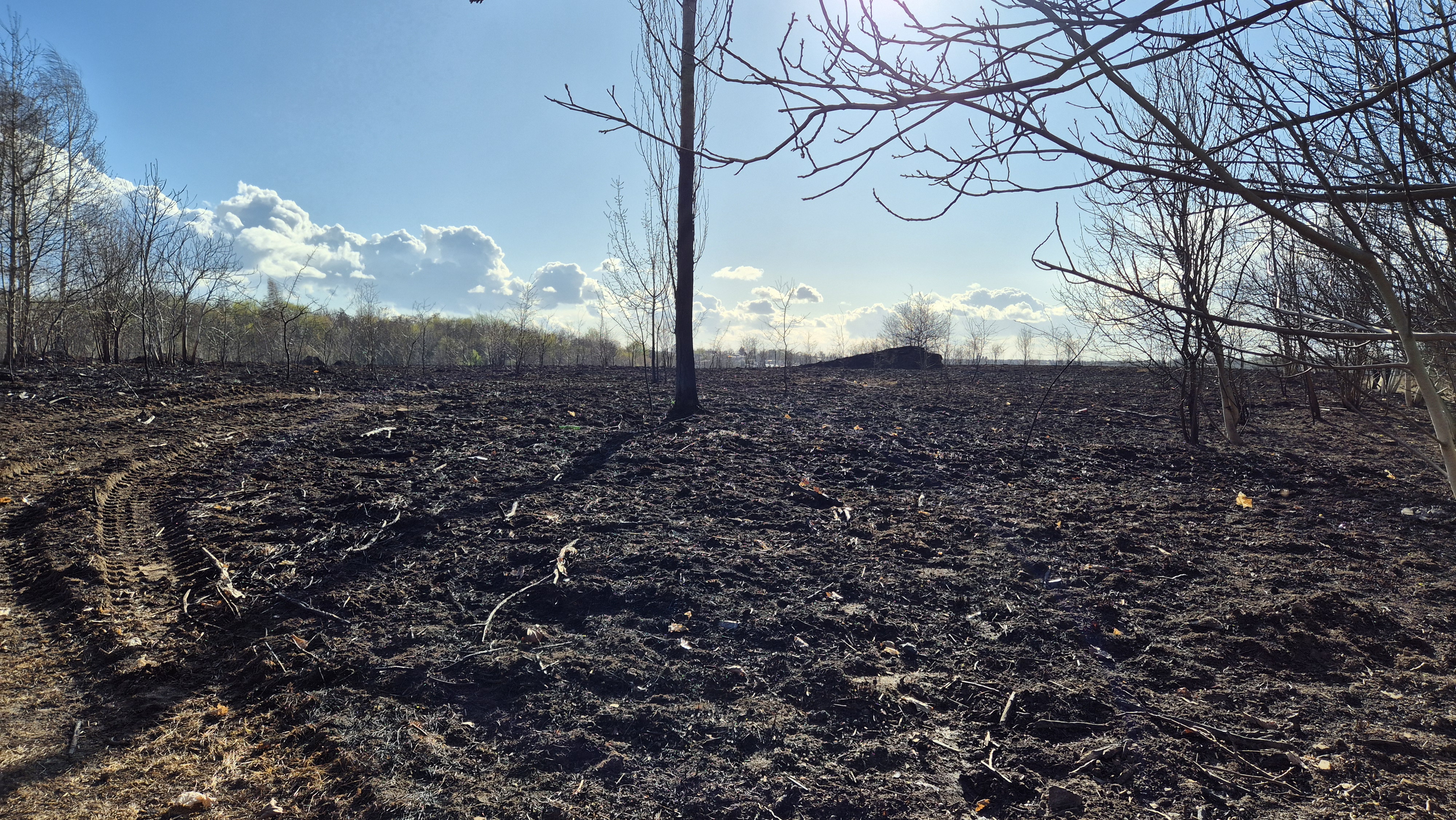 Górki Czechowskie po pożarze