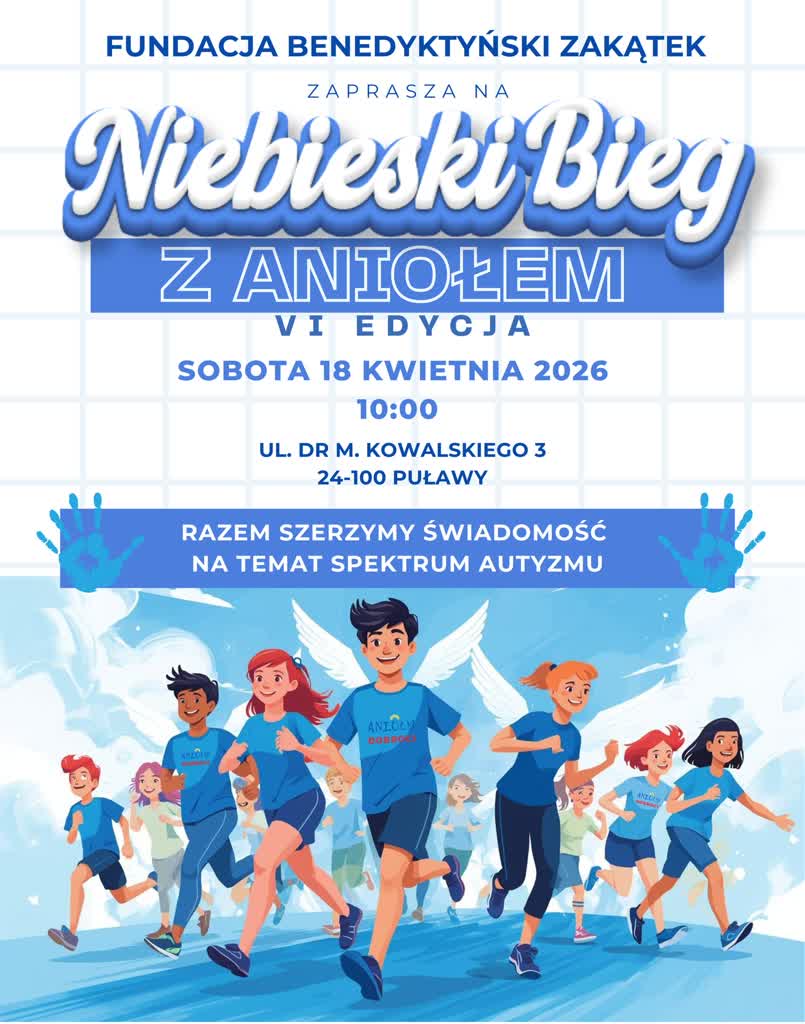Niebieski Bieg z Aniołem w Puławach. Sport i integracja na rzecz dzieci ze spektrum autyzmu