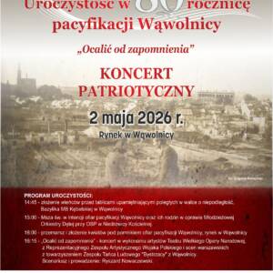 Plakat 80 rocznica pacyfikacji Wawolnicy