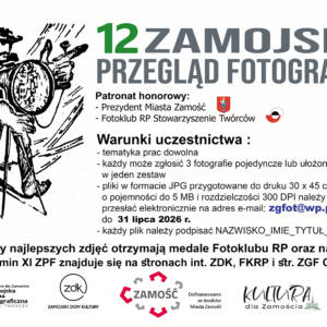 XII Zamojski Przegląd Fotografii 83 XII PFZ PLAKAT II.ZM