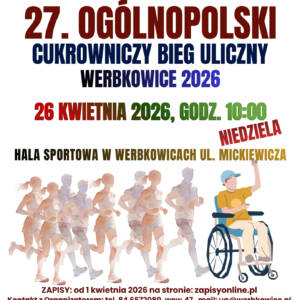 Ogólnopolski Cukrowniczy Bieg Uliczny. 308 plakat 8