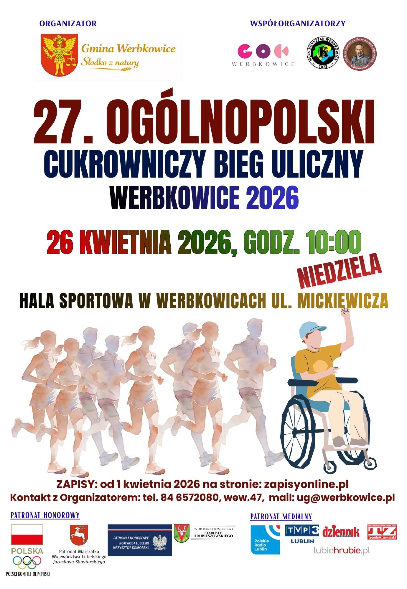 Ogólnopolski Cukrowniczy Bieg Uliczny. 7 plakat 8