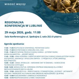REHA For The Blind in Poland 2026 474 AGENDA regionalna REHA 2026