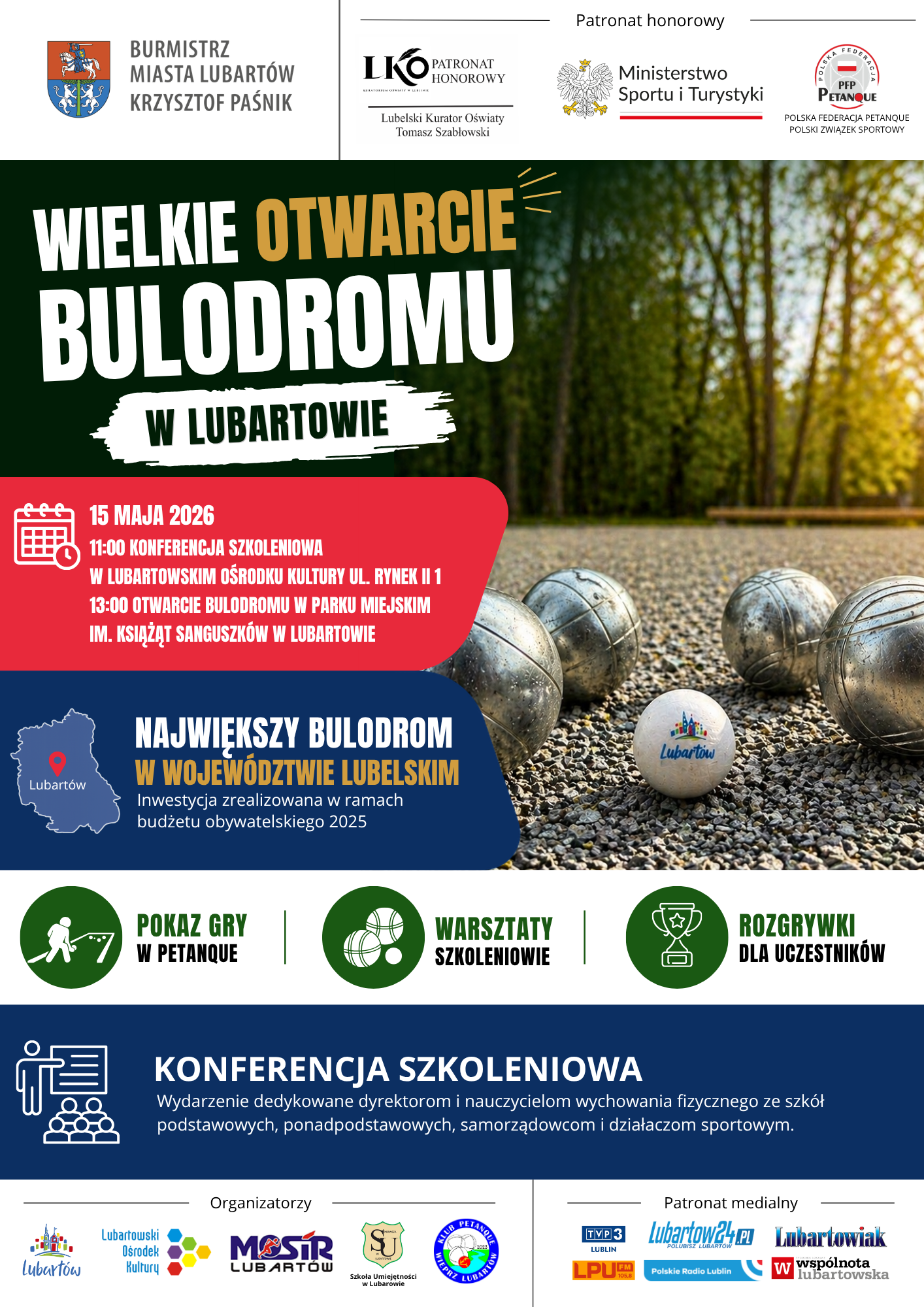 WIELKIE OTWARCIE BULODROMU plakat 1