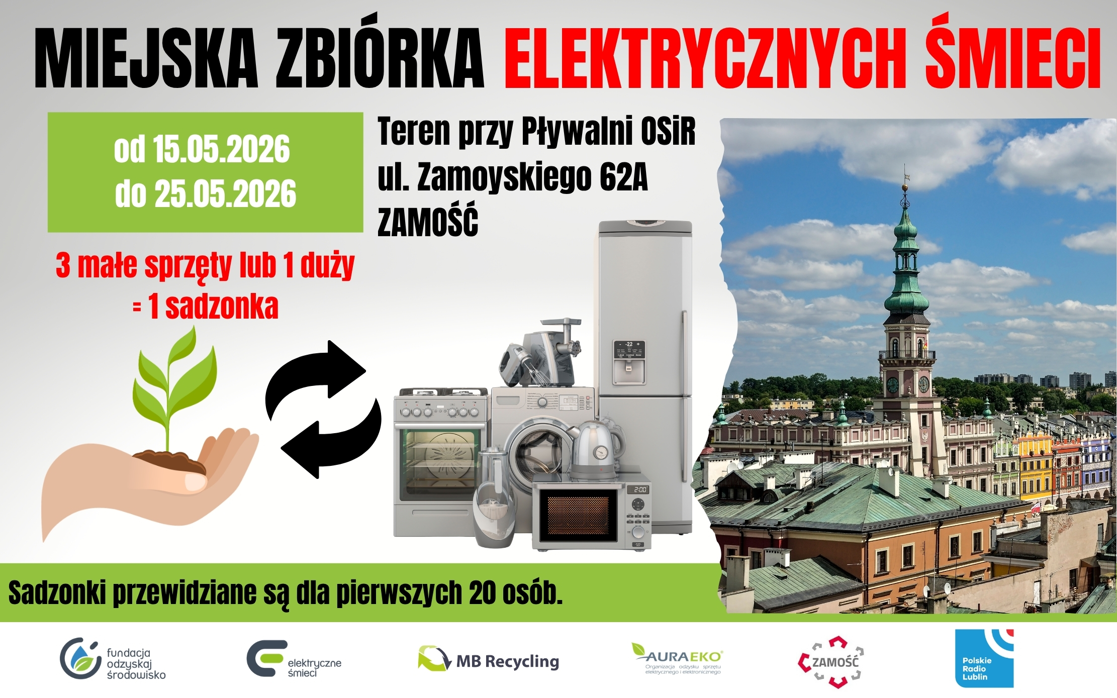 Zbiórka elektrycznych śmieci w Zamościu 7 plakat 12