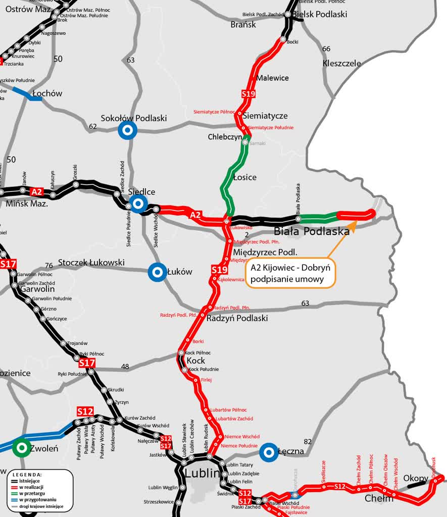 Nowy fragment autostrady w Lubelskiem coraz bliżej realizacji