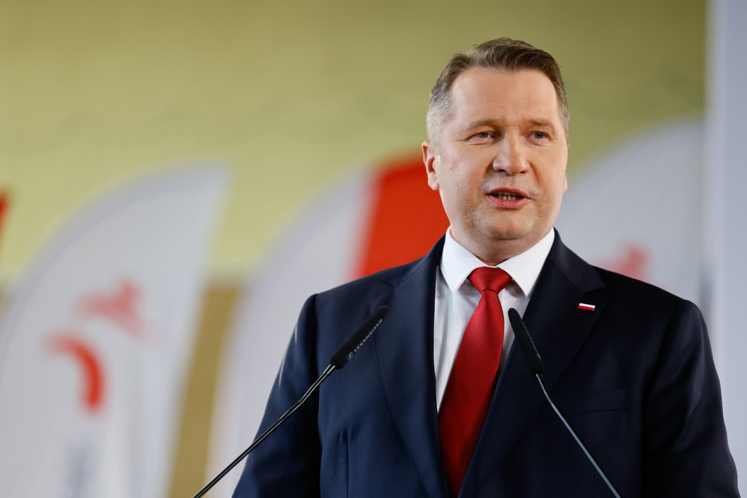 Kolizja z udziałem samochodu, którym jechał Przemysław Czarnek