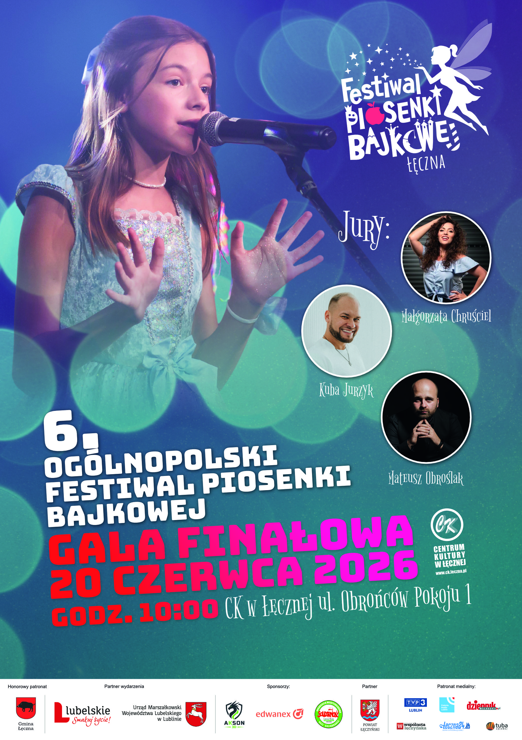 VI Ogólnopolski Festiwal Piosenki Bajkowej w Centrum Kultury w Łęcznej 7 Plakat bajkowy 26