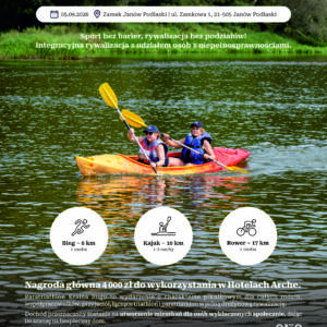 IX Charytatywny Paratriathlon Kraina Bugu 186 plakat A3 PARATRIATHLON KRAINA BUGU