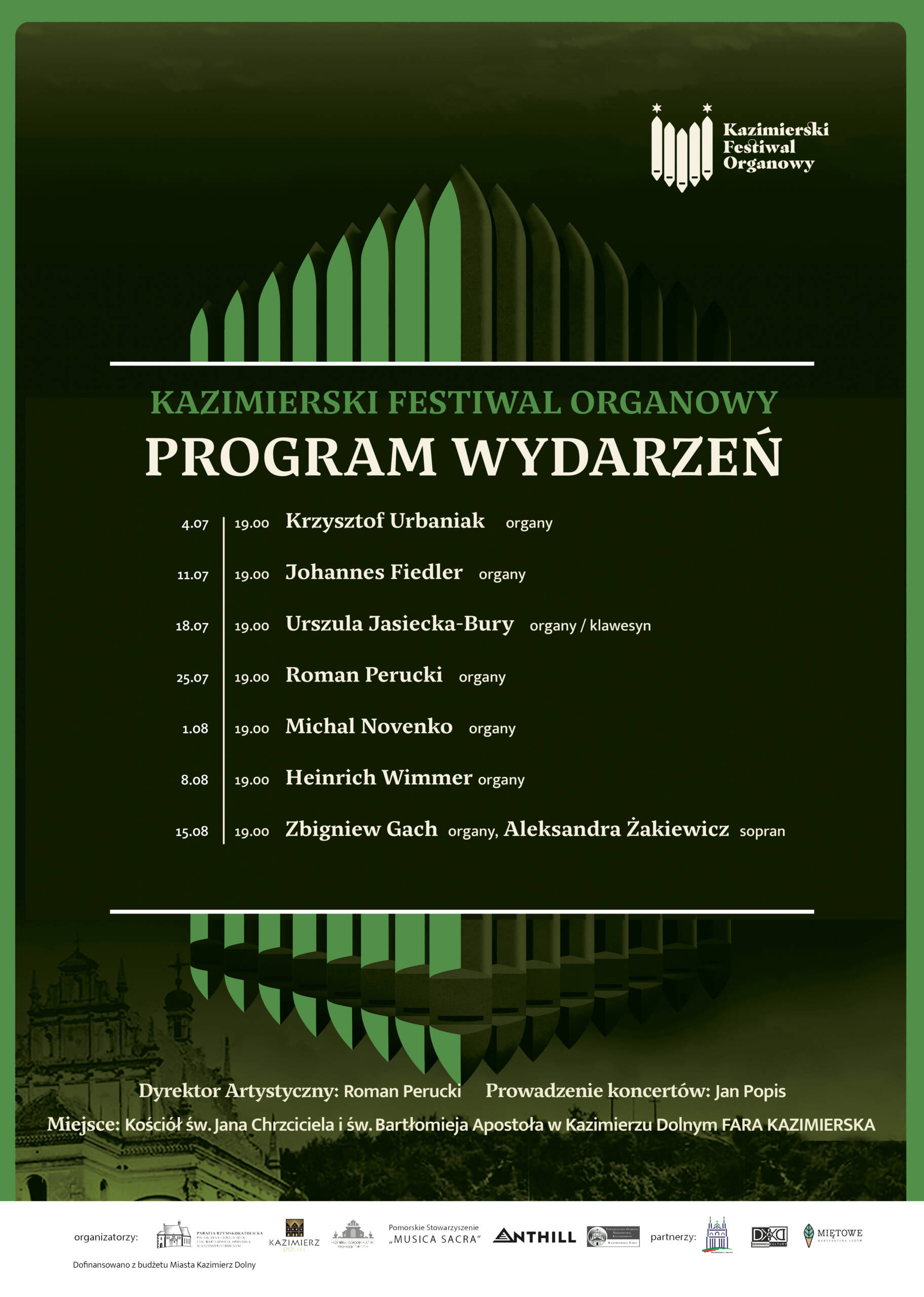 Kazimierski Festiwal Organowy 7 poster KFO2026 scaled