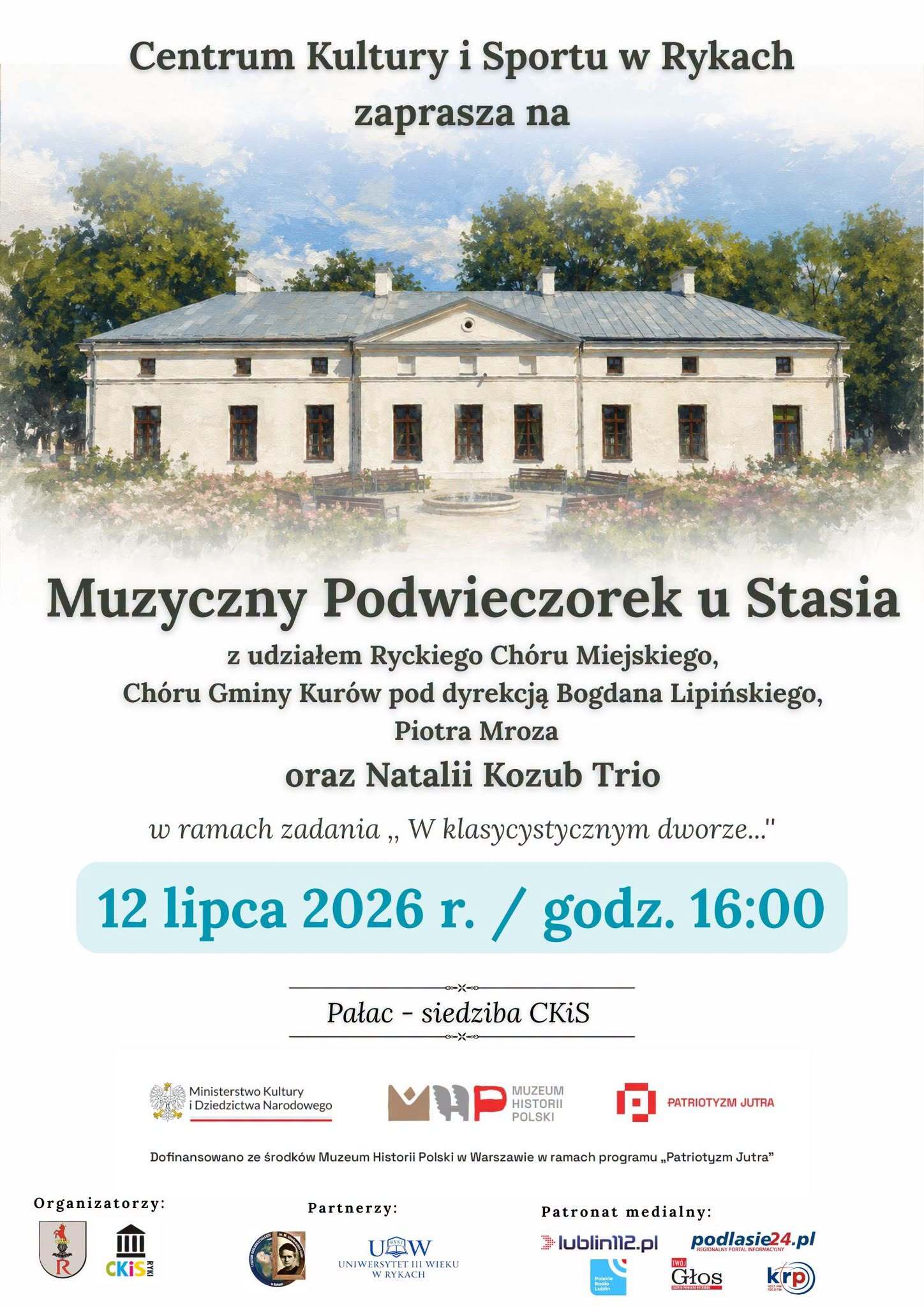 Muzyczny Podwieczorek u Stasia 7 06 muzycznyustasia plakat