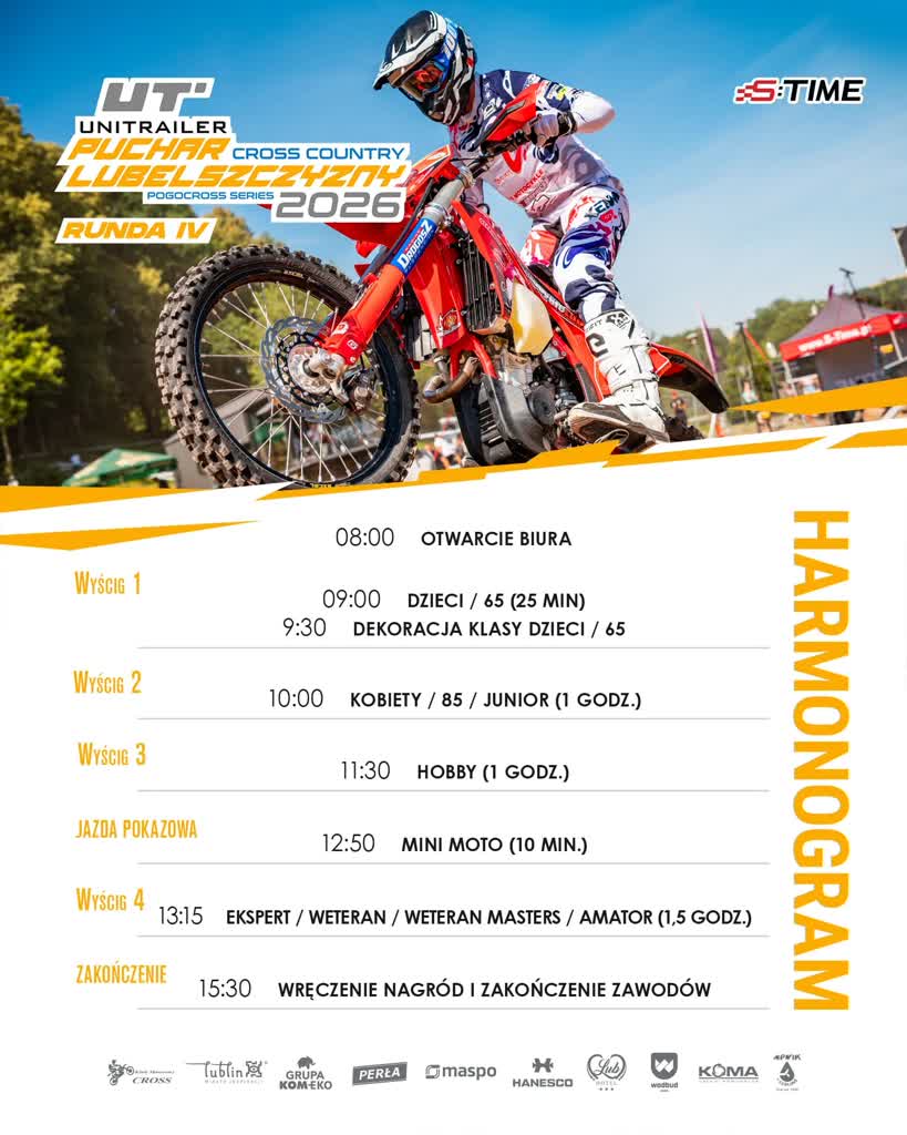 Po 13 latach znów zaryczą silniki. Motocross wraca na lubelski tor 2 Harmonogram Cross Country.jpeg