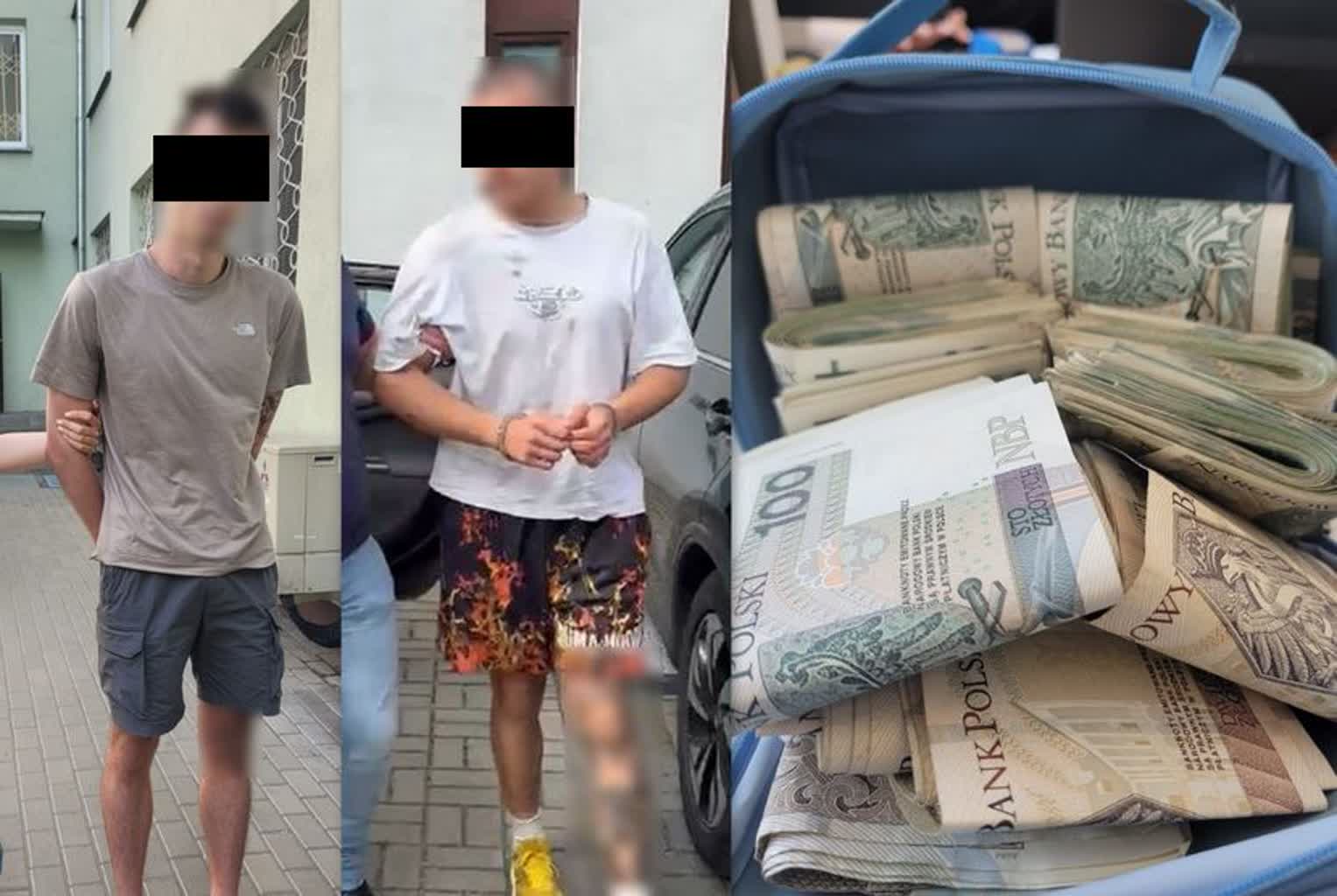 Oszuści zatrzymani. Wyłudzili od seniorki ogromną sumę pieniędzy