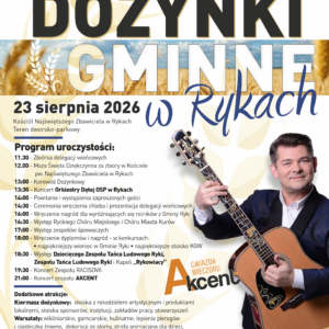 Dożynki Gminne w Rykach 162 PLAKAT DOZYNKI 2026 FINAL 1