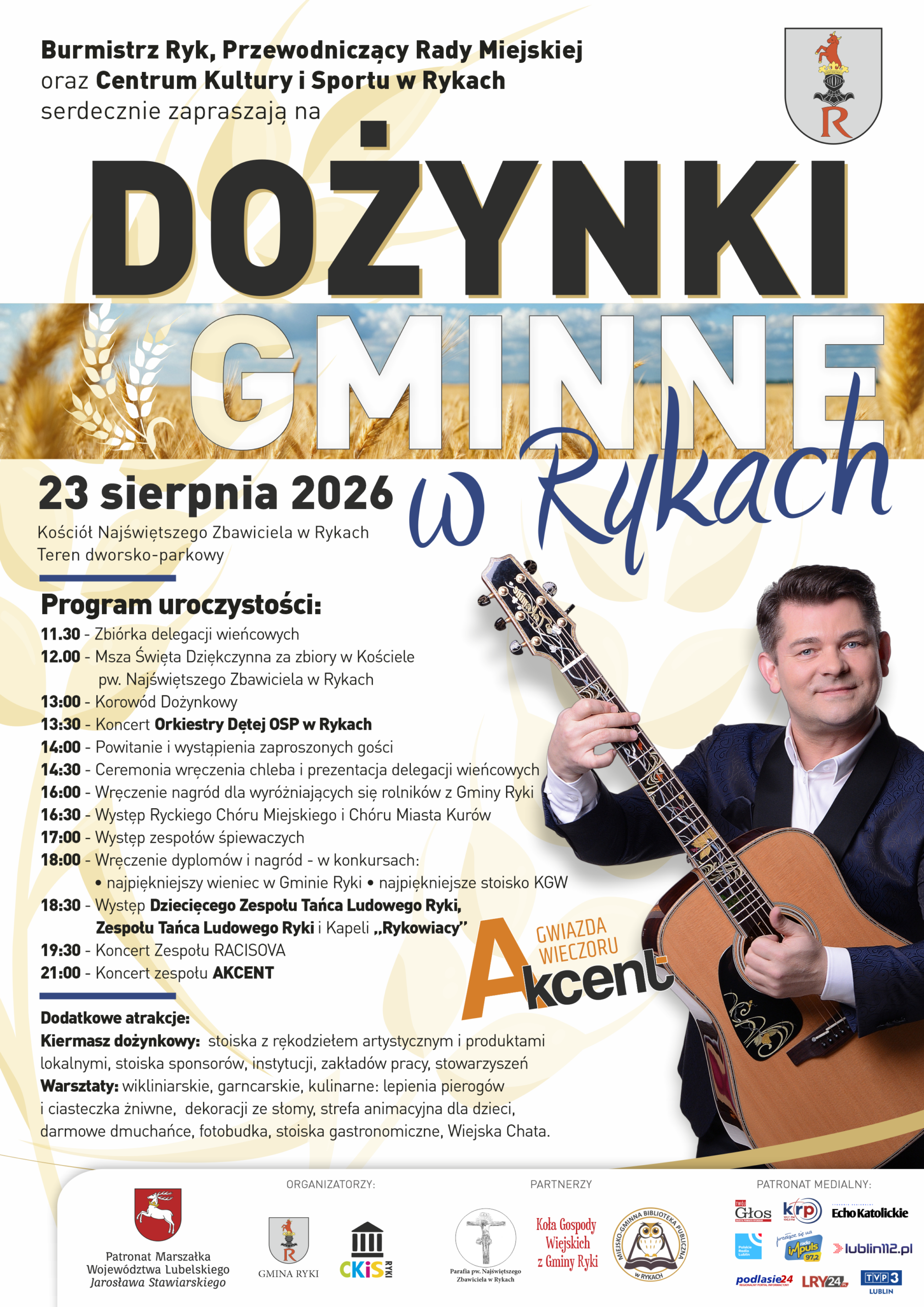 Dożynki Gminne w Rykach 7 PLAKAT DOZYNKI 2026 FINAL 1 scaled