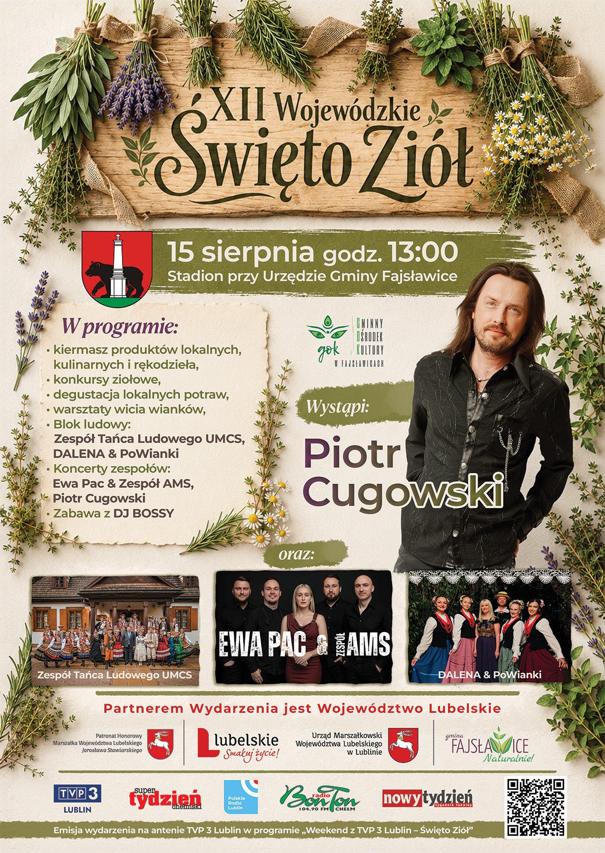 XII Wojewódzkie Święto Ziół 7 Plakat WSZ 2026