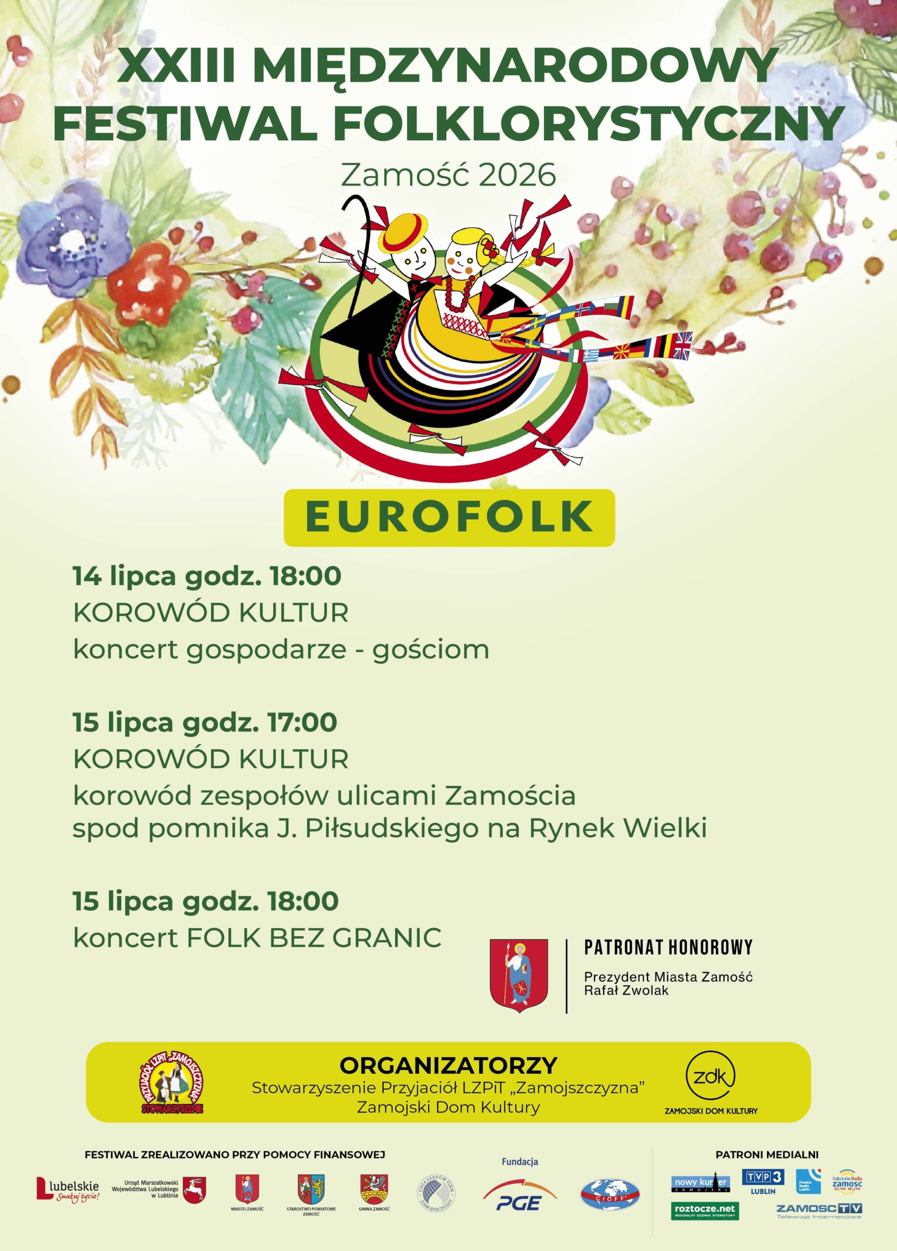 XXIII Międzynarodowy Festiwal Folklorystyczny "Eurofolk" 7 plakaty 01 scaled