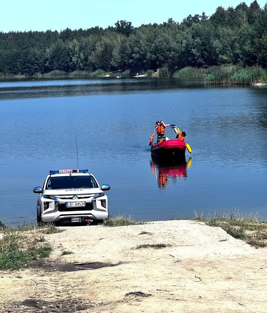 W Berezie poszukiwania drugiej ofiary kąpieli w żwirowni 1
