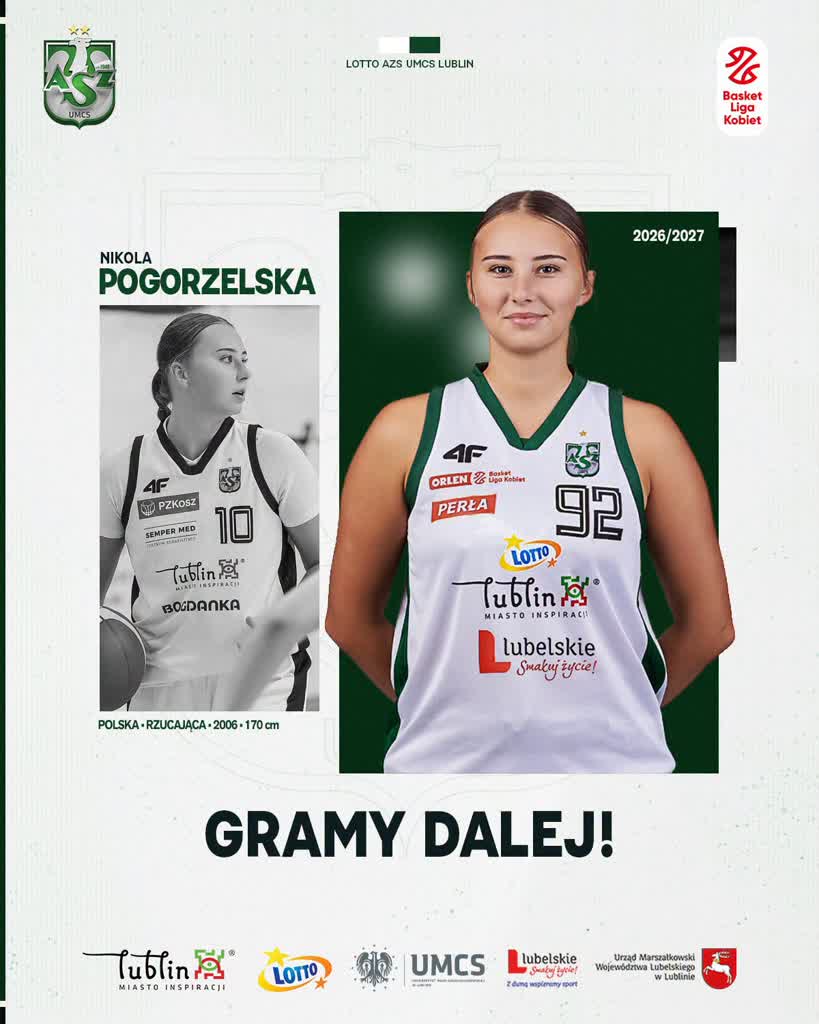 Nikola Pogorzelska na dłużej w Lotto AZS UMCS Lublin