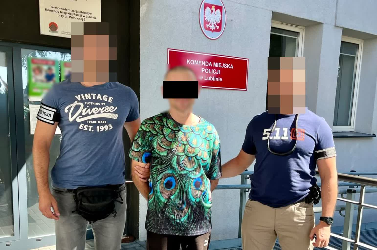 Oszust przyłapany na gorącym uczynku