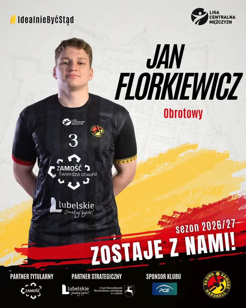 Jan Florkiewicz zostaje w Padwie Zamość na sezon 2026/2027