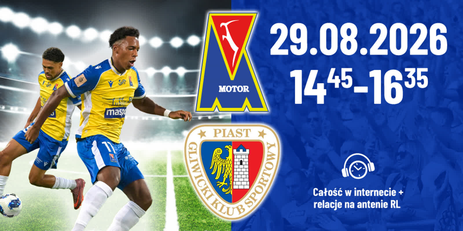 Transmisja meczu Motor Lublin – Piast Gliwice [LIVE]